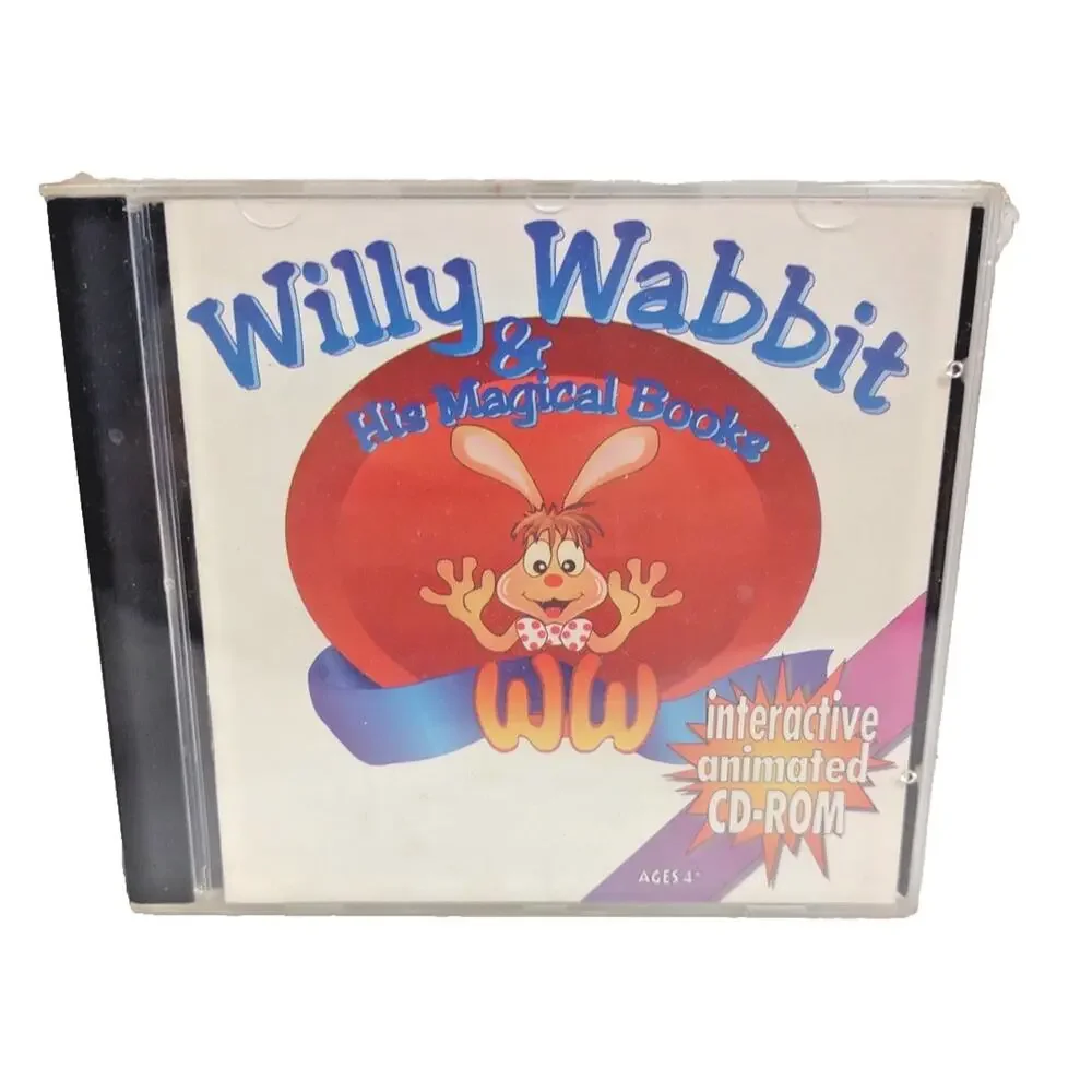 1994 WILLY WABBIT & HIS MAGICAL BOOKS CD Windows 3.1 Or Higher, Macintosh SEALED